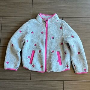 Cat & Jack Kids Floral Sherpa Jacket